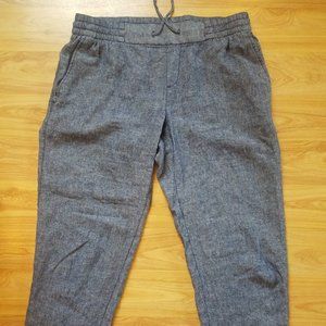 Old Navy Linen Navy Blue Baggy Size Small